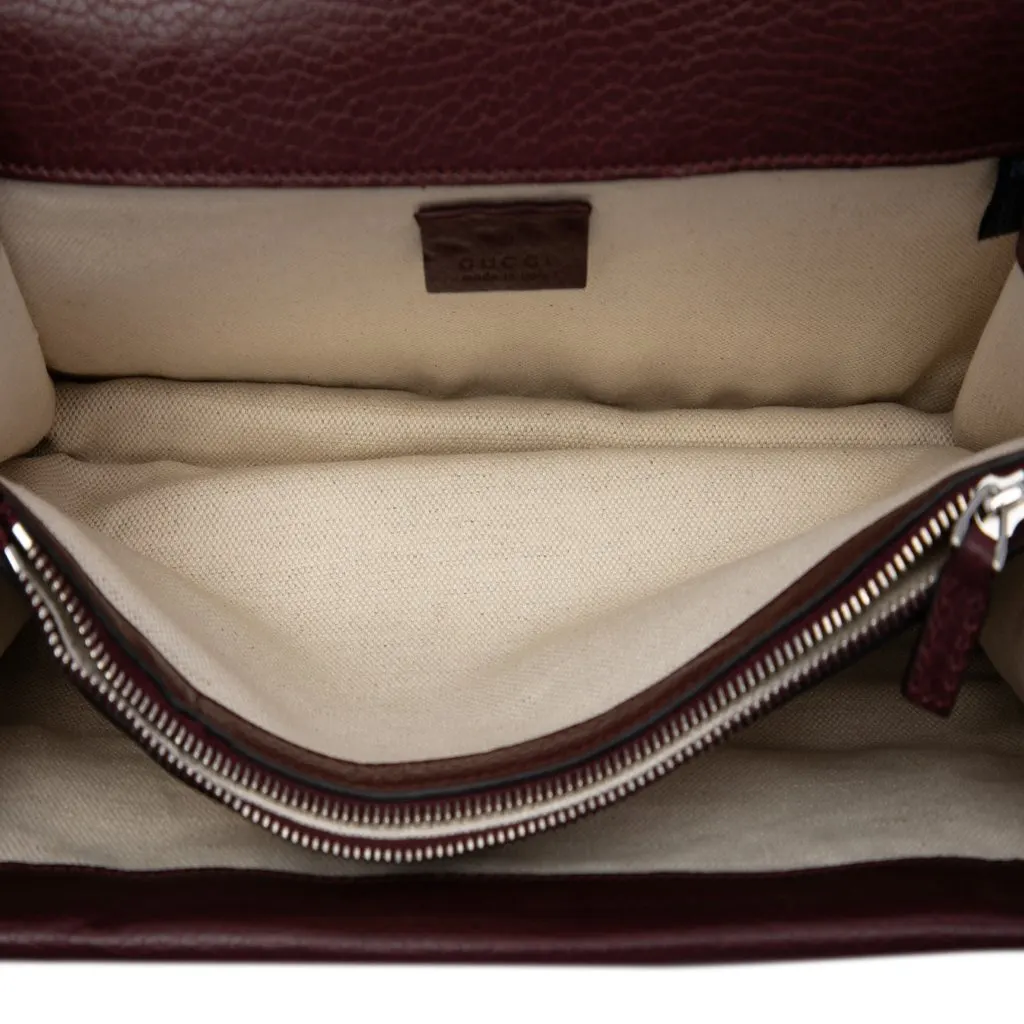 Gucci Medium Calfskin Dionysus Shoulder Bag Red Leather Very good - Model View
