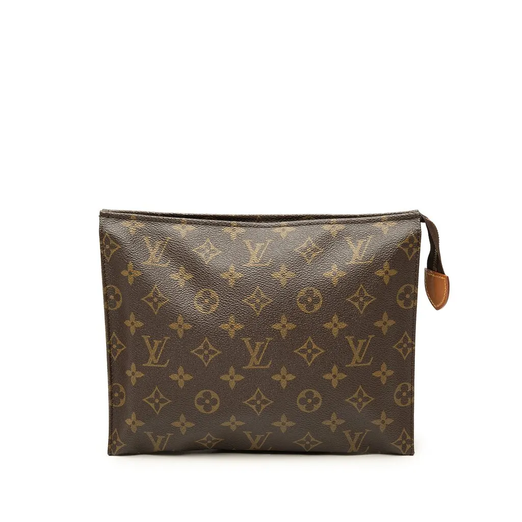 Louis Vuitton Monogram Toiletry Pouch 26 Brown Canvas Very good - Front View