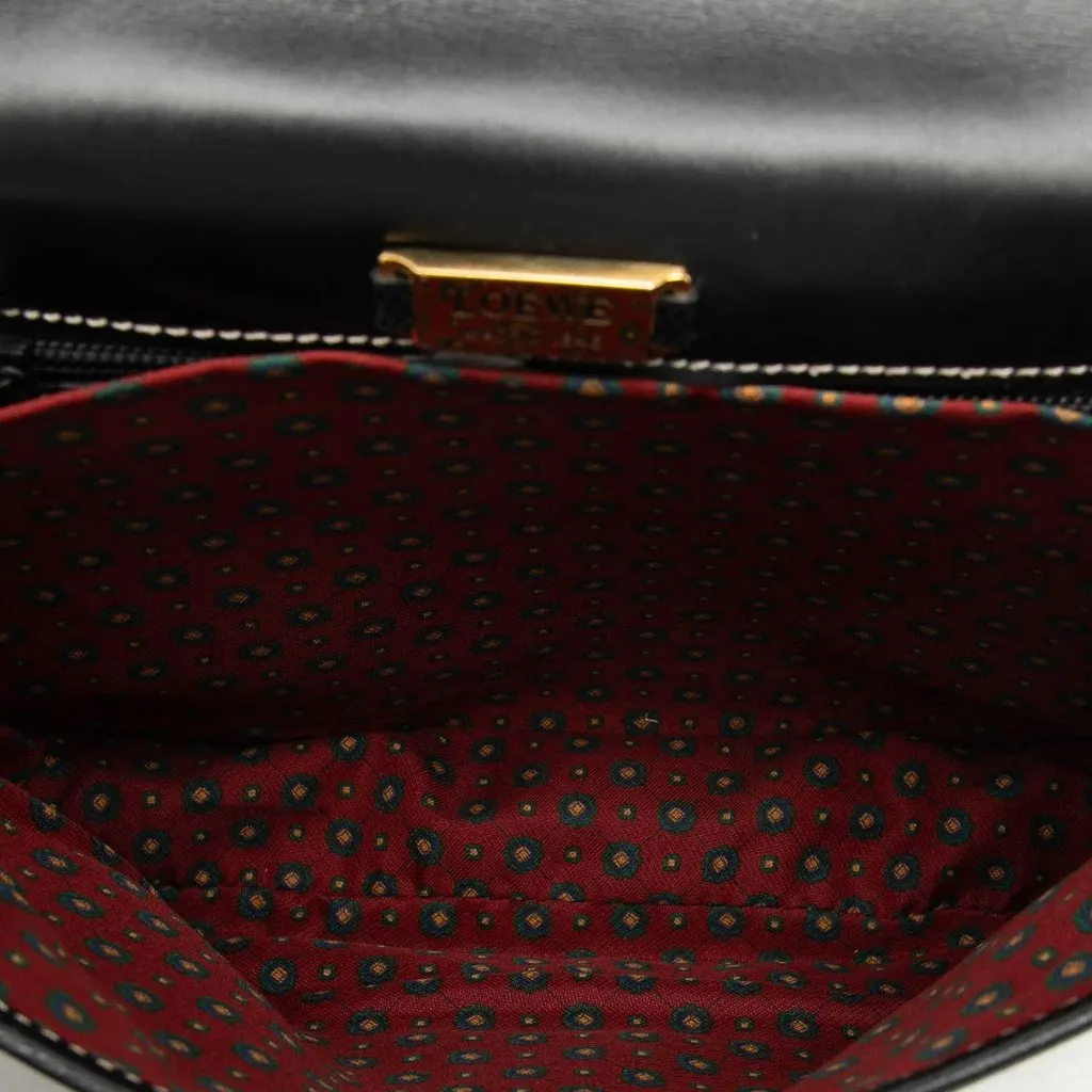 LOEWE Leather Anagram Crossbody Black Leather Very good - Model View