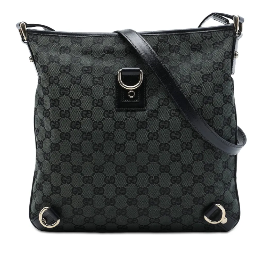 Gucci GG Canvas Abbey D Ring Crossbody Green Very good - Front View