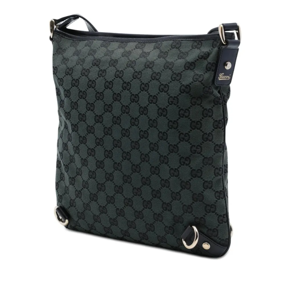 Gucci GG Canvas Abbey D Ring Crossbody Green Very good - Back View