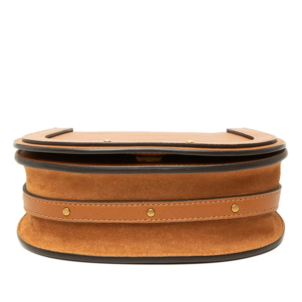 Chloé Small Leather Nile Bracelet Satchel Brown Leather Good - Inside View