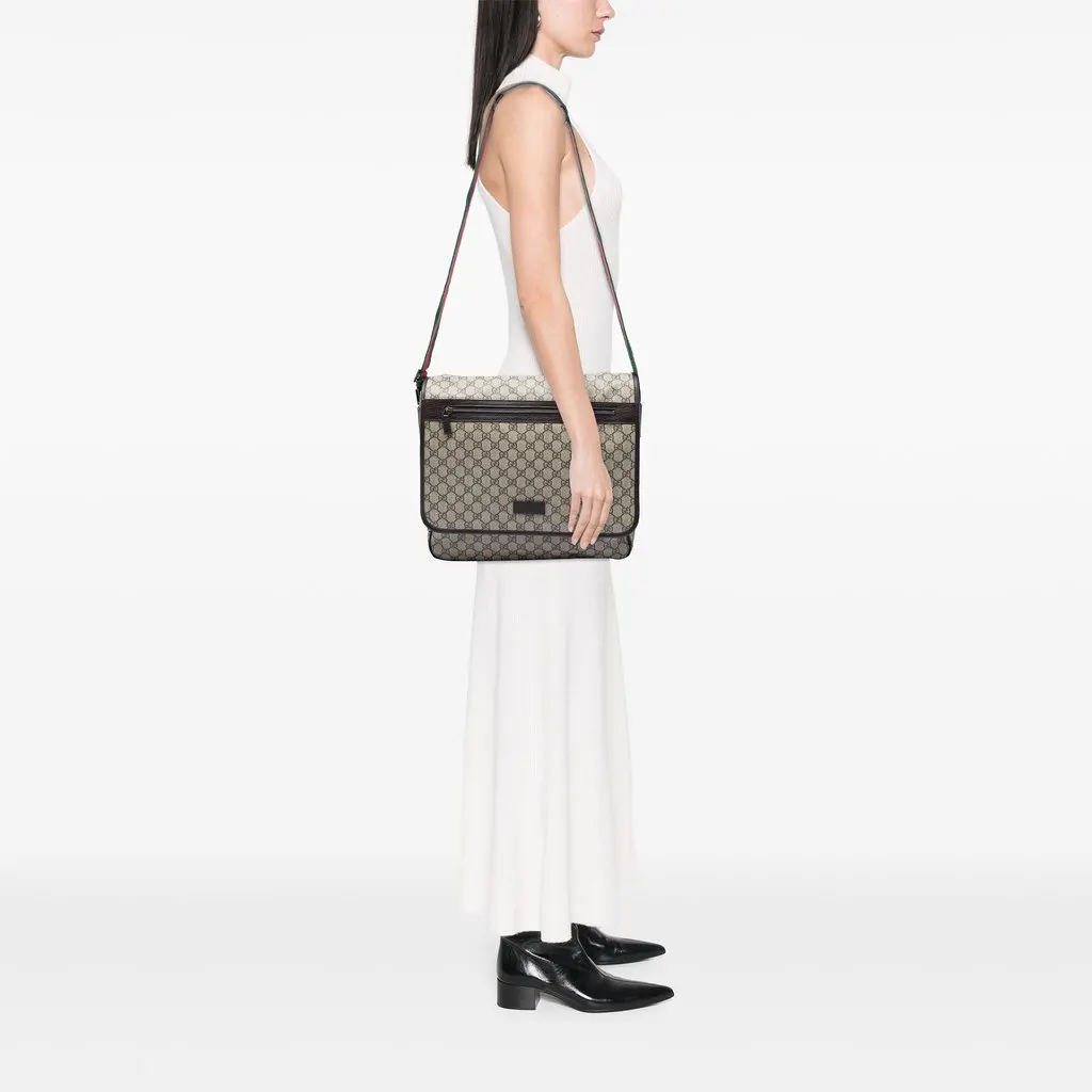 Gucci GG Supreme Web Crossbody Beige Very good - Box View