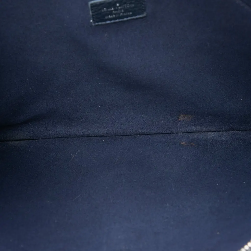 Louis Vuitton Taurillon Initials Circle Pochette Jour GM Blue Leather Very good - Model View