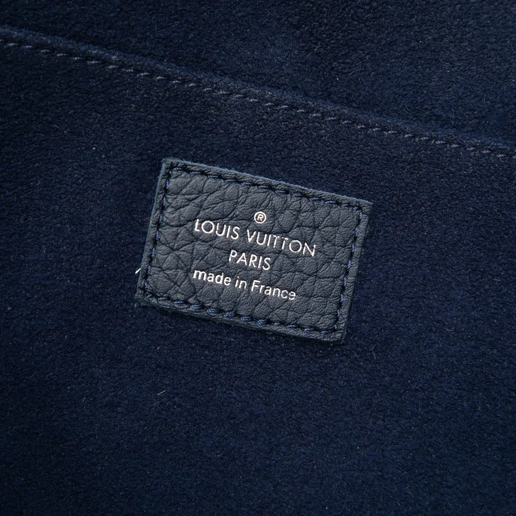 Louis Vuitton Taurillon Initials Circle Pochette Jour GM Blue Leather Very good - Box View