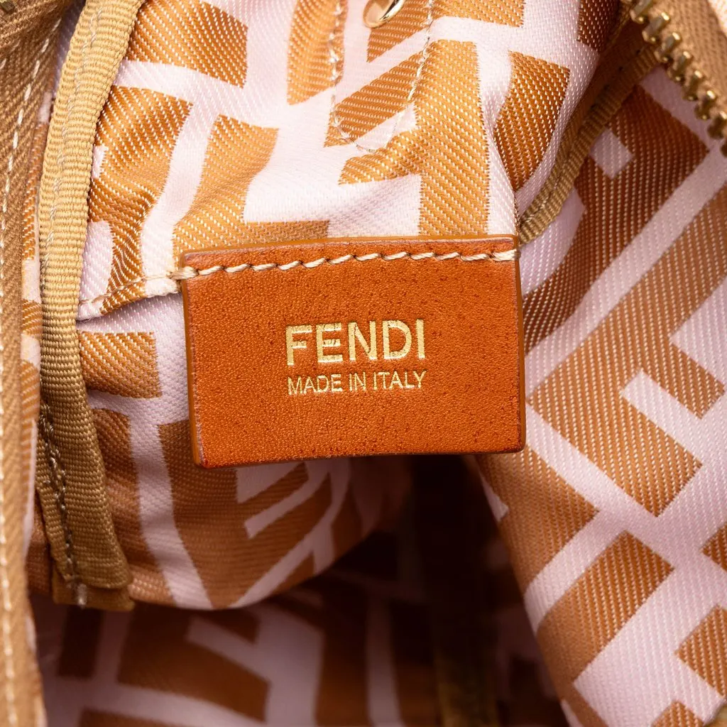 Fendi Zucca Canvas Crossbody Brown Canvas Very good - Box View