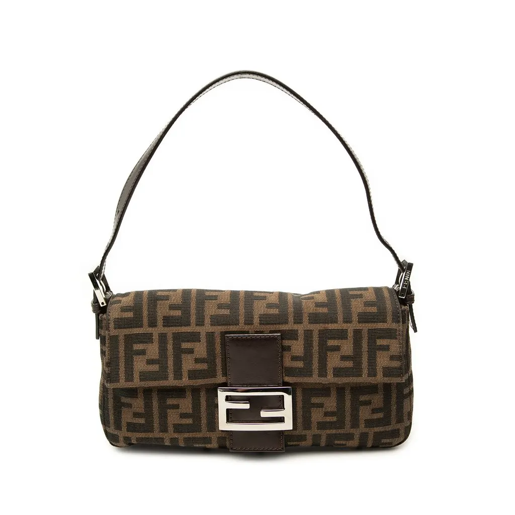 Fendi Zucca Canvas Baguette Brown Canvas Very good - Front View