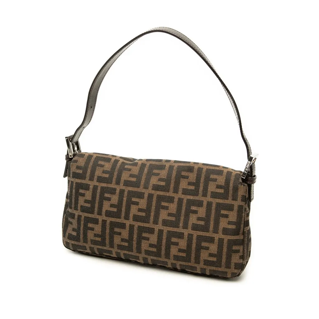 Fendi Zucca Canvas Baguette Brown Canvas Very good - Back View
