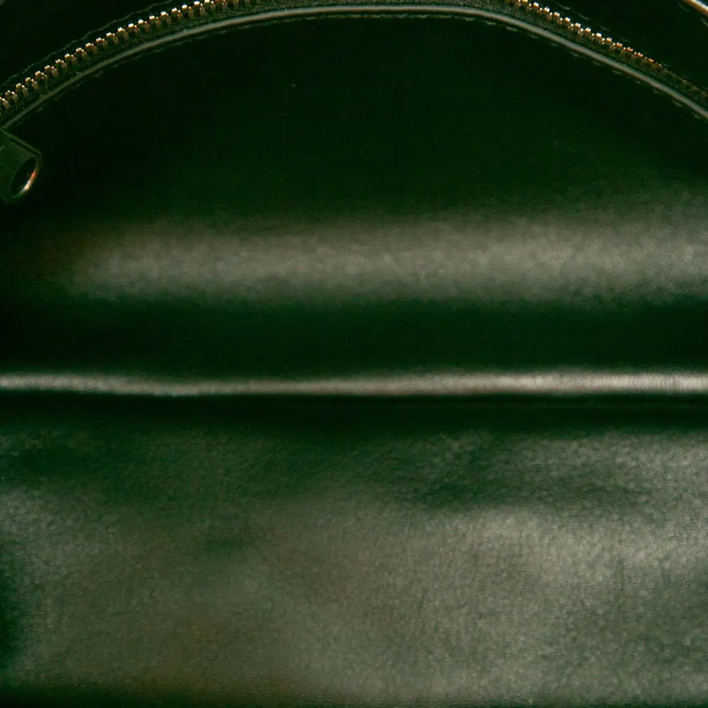 Balenciaga Satin Leopolda Pochette Black Satin Very good - Model View