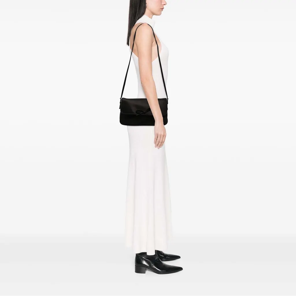 Balenciaga Satin Leopolda Pochette Black Satin Very good - Box View
