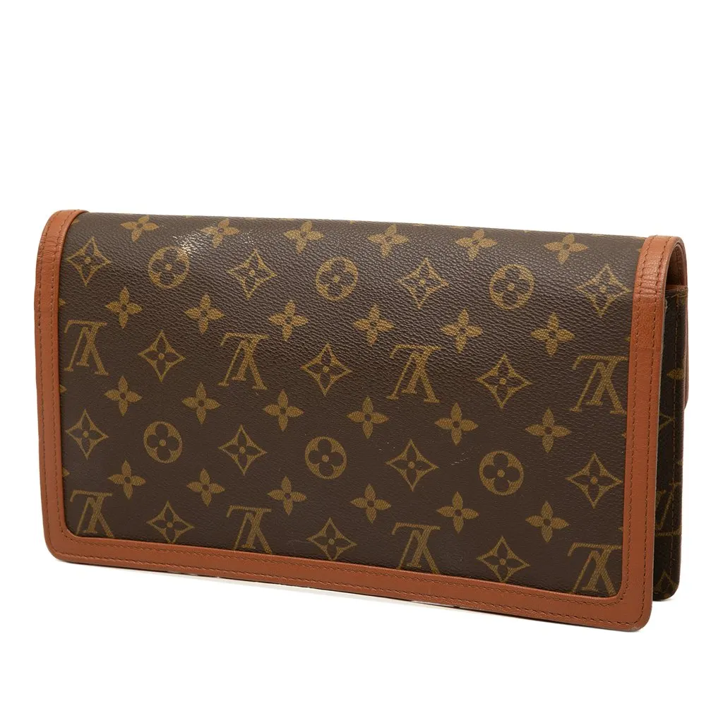 Louis Vuitton Monogram Pochette Dame GM Brown Canvas Very good - Back View