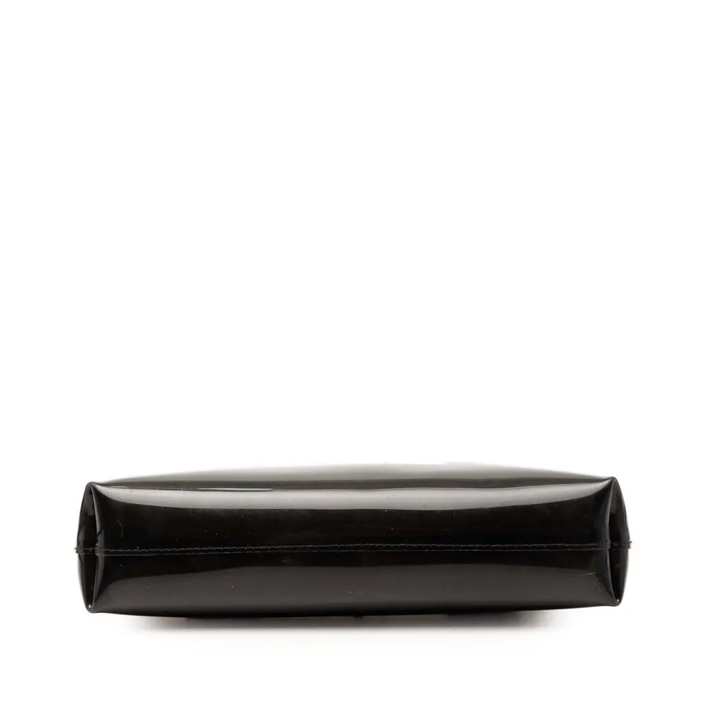 Chanel Vinyl Coco Window Pochette Black Plastic Very good - Inside View