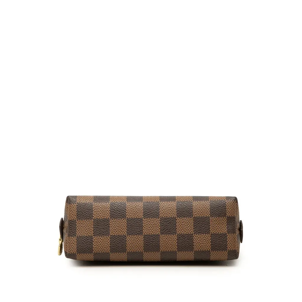 Louis Vuitton Damier Ebene Cosmetic Pouch Brown Canvas Very good - Inside View