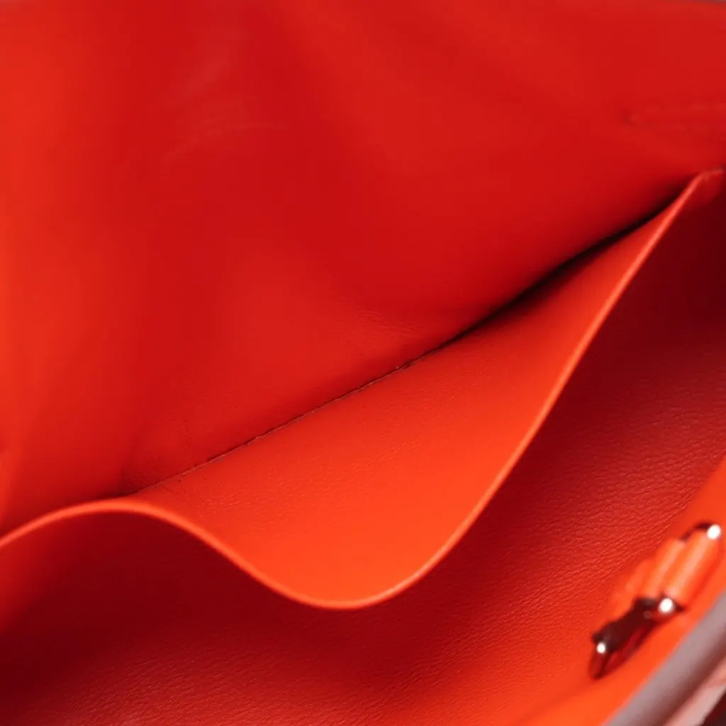 Hermès Micro Epsom Birkin Sellier 15 Orange Leather Very good - Model View