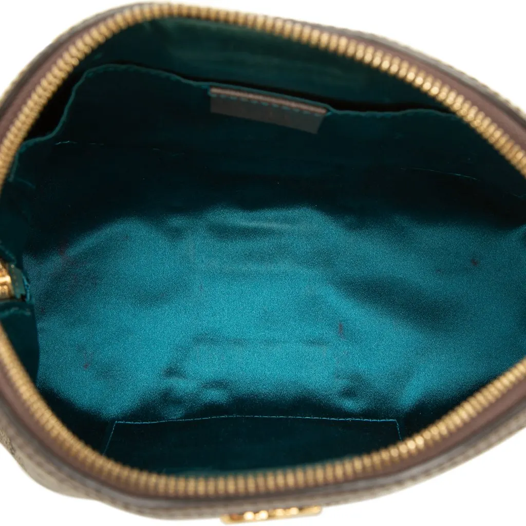Gucci Small GG Supreme Web Ophidia Dome Crossbody Beige Canvas Good - Model View