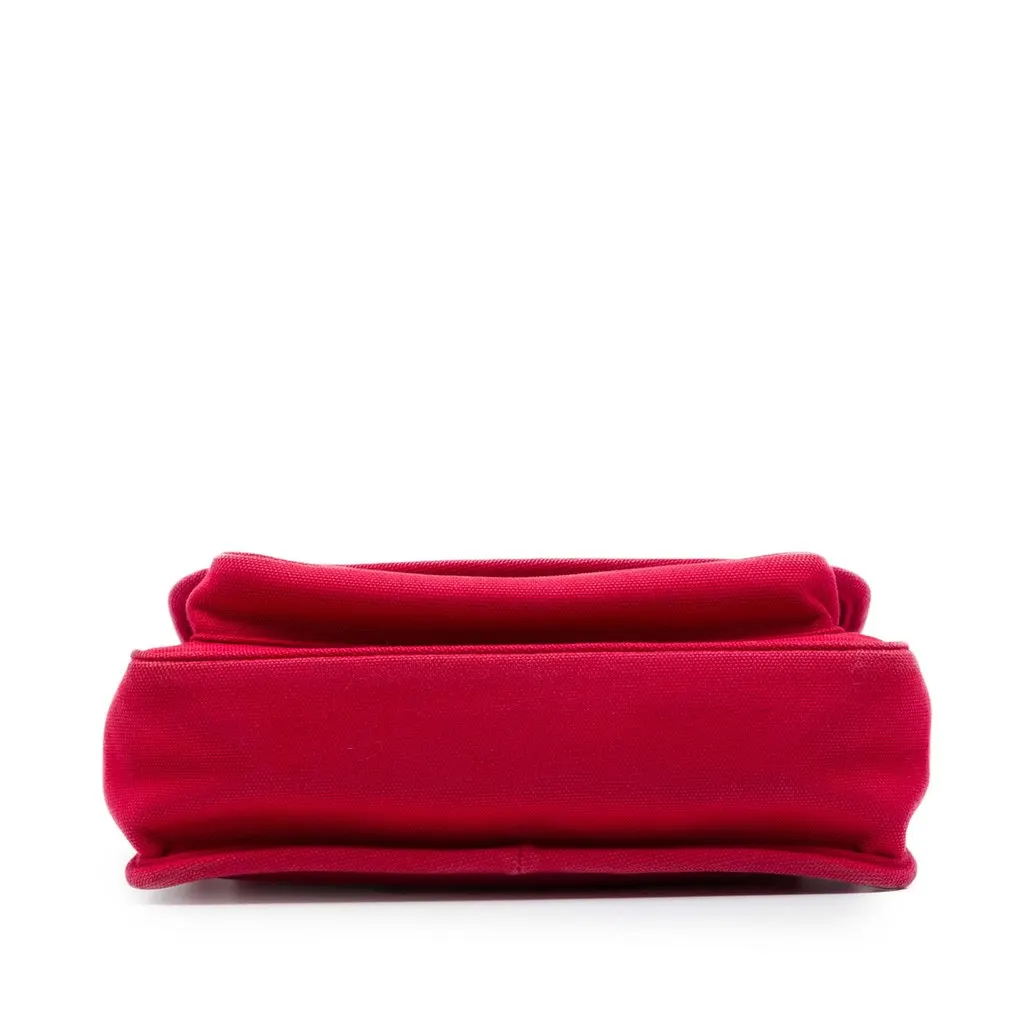 Miu Miu Canvas Canapa Chain Flap Crossbody Pink Very good - Inside View