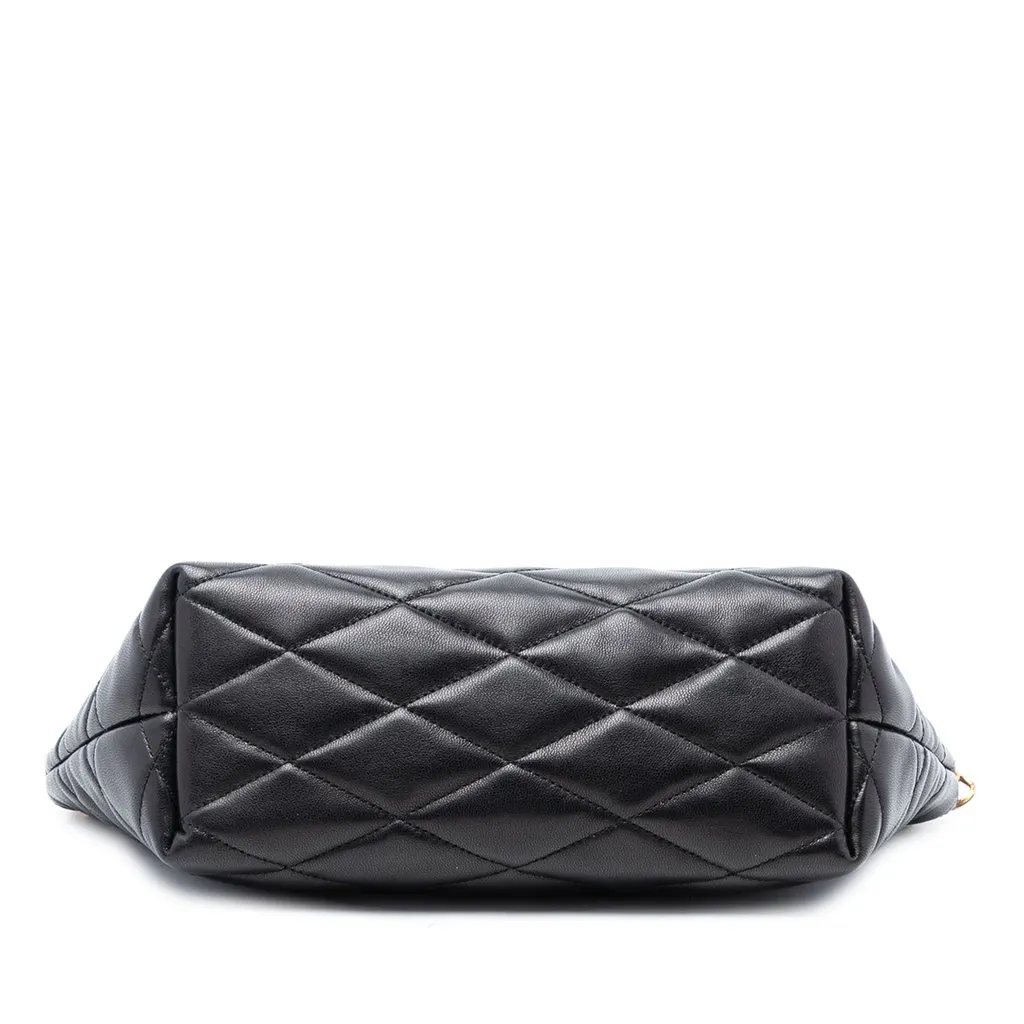 Saint Laurent Mini Quilted Lambskin Sade Shoulder Bag Black Leather Very good - Inside View