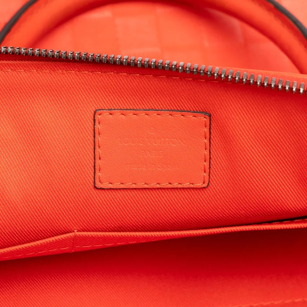 Louis Vuitton Damier Infini Porte Documents Jour Orange Leather Good - Box View