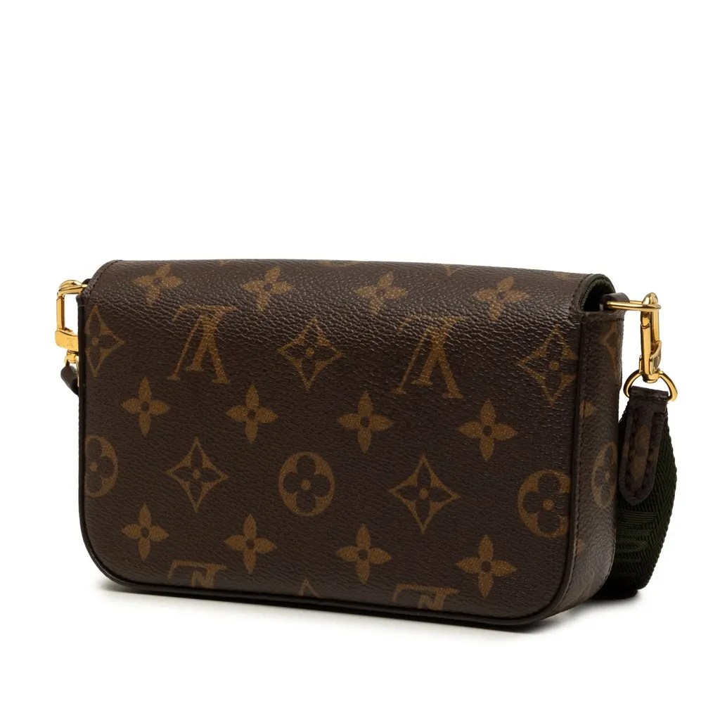 Louis Vuitton Monogram Felicie Strap And Go Brown Very good - Back View