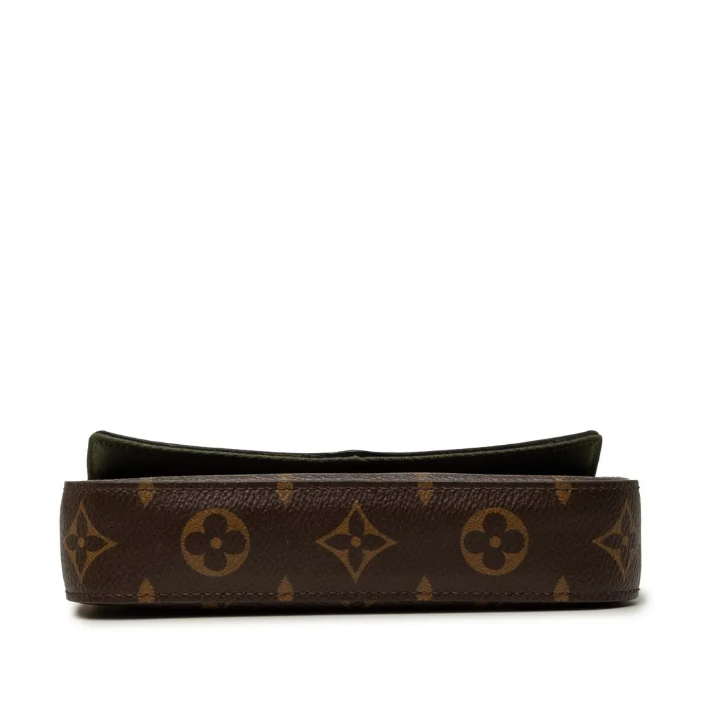 Louis Vuitton Monogram Felicie Strap And Go Brown Very good - Inside View