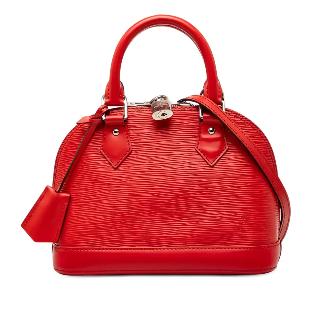 Louis Vuitton Epi Alma BB Red Leather Very good - Front View