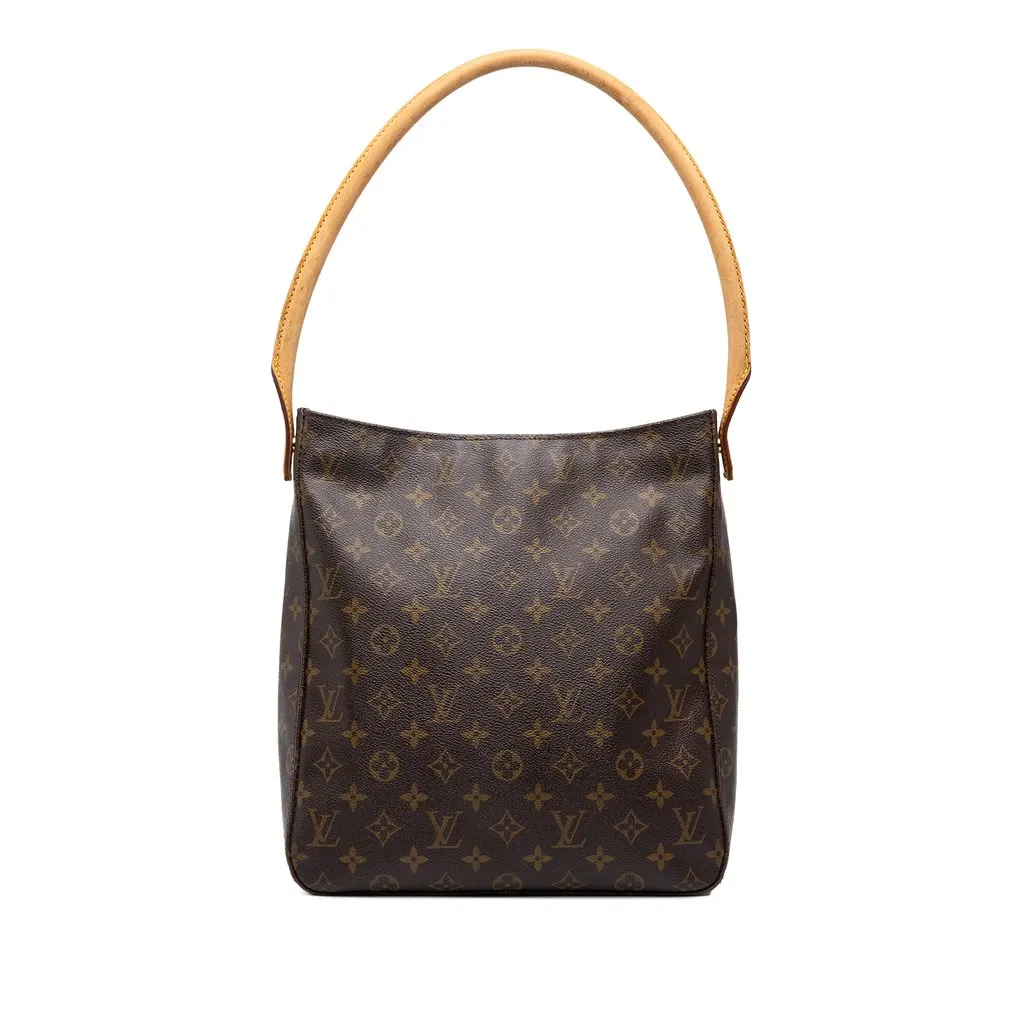 Louis Vuitton Monogram Looping GM Brown Canvas Good - Front View