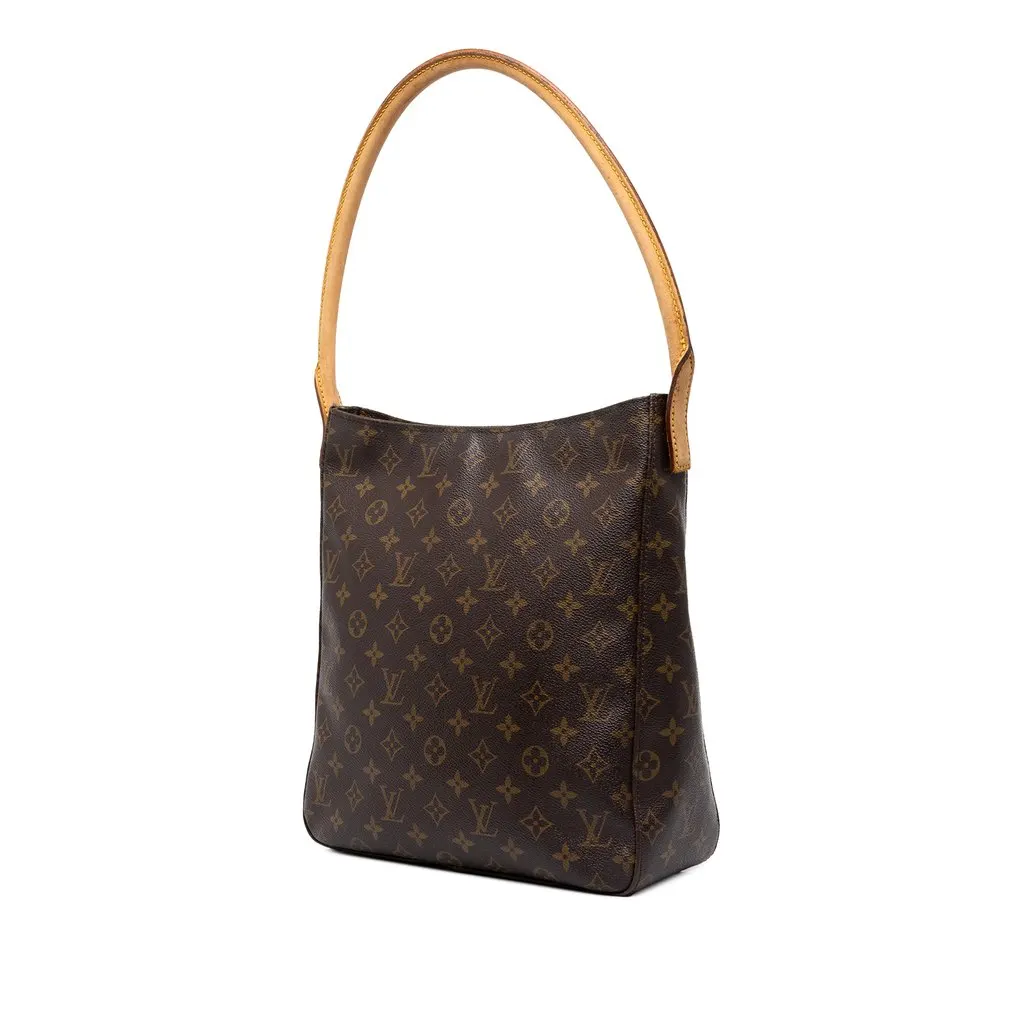 Louis Vuitton Monogram Looping GM Brown Canvas Good - Back View