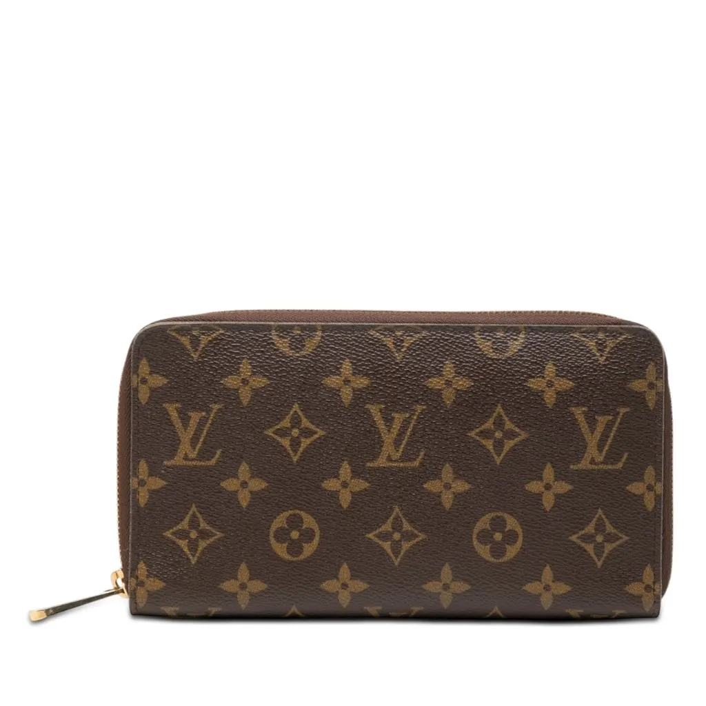 Louis Vuitton Monogram Zippy Organizer Wallet Brown Very good - Front View