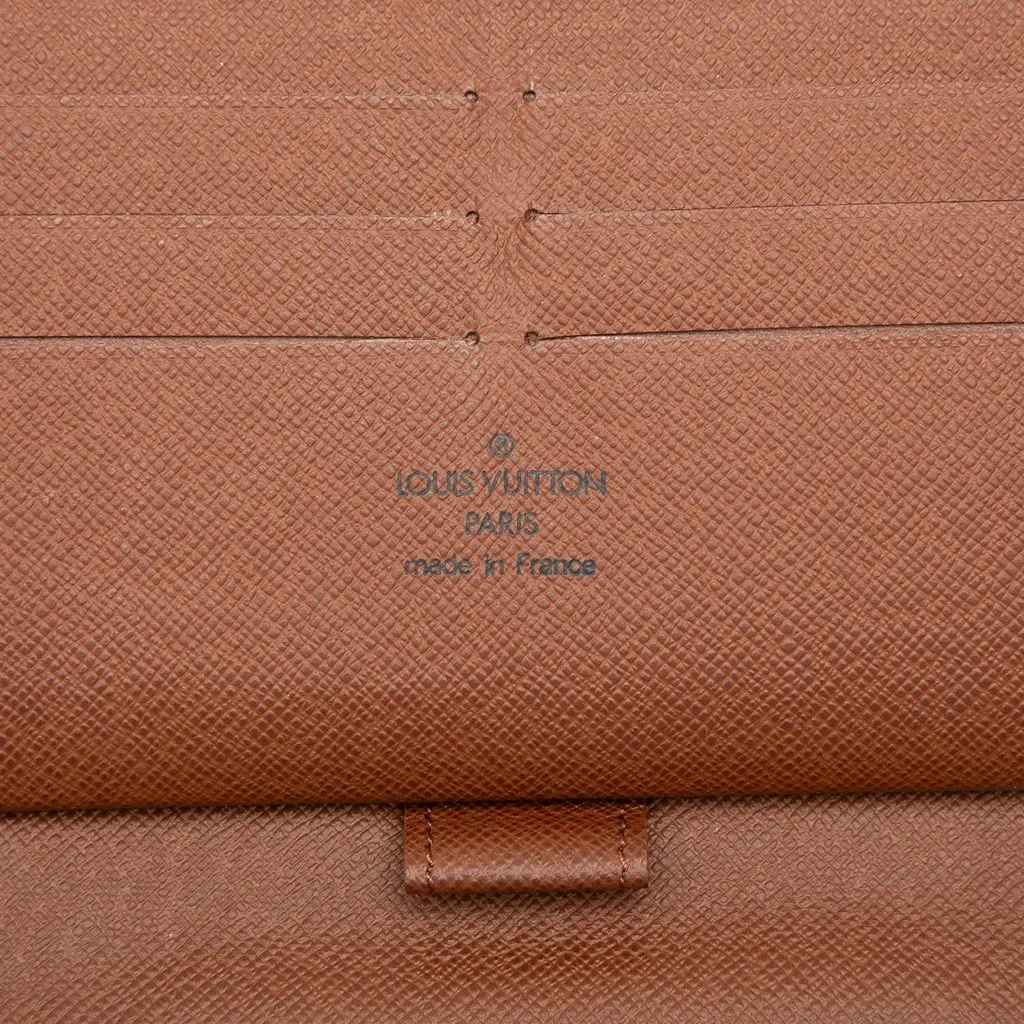 Louis Vuitton Monogram Zippy Organizer Wallet Brown Very good - Box View