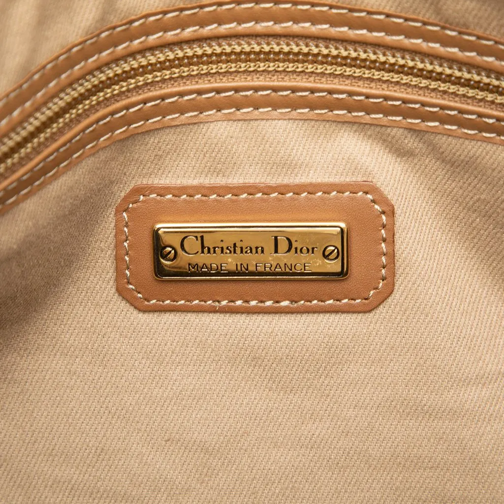 Dior Honeycomb Coated Canvas Boston Bag Beige Very good - Box View