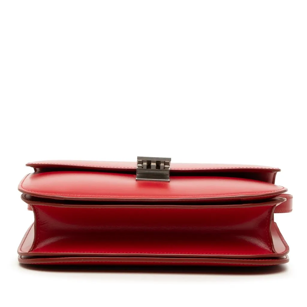 Celine Medium Calfskin Classic Box Red Leather Very good - Inside View
