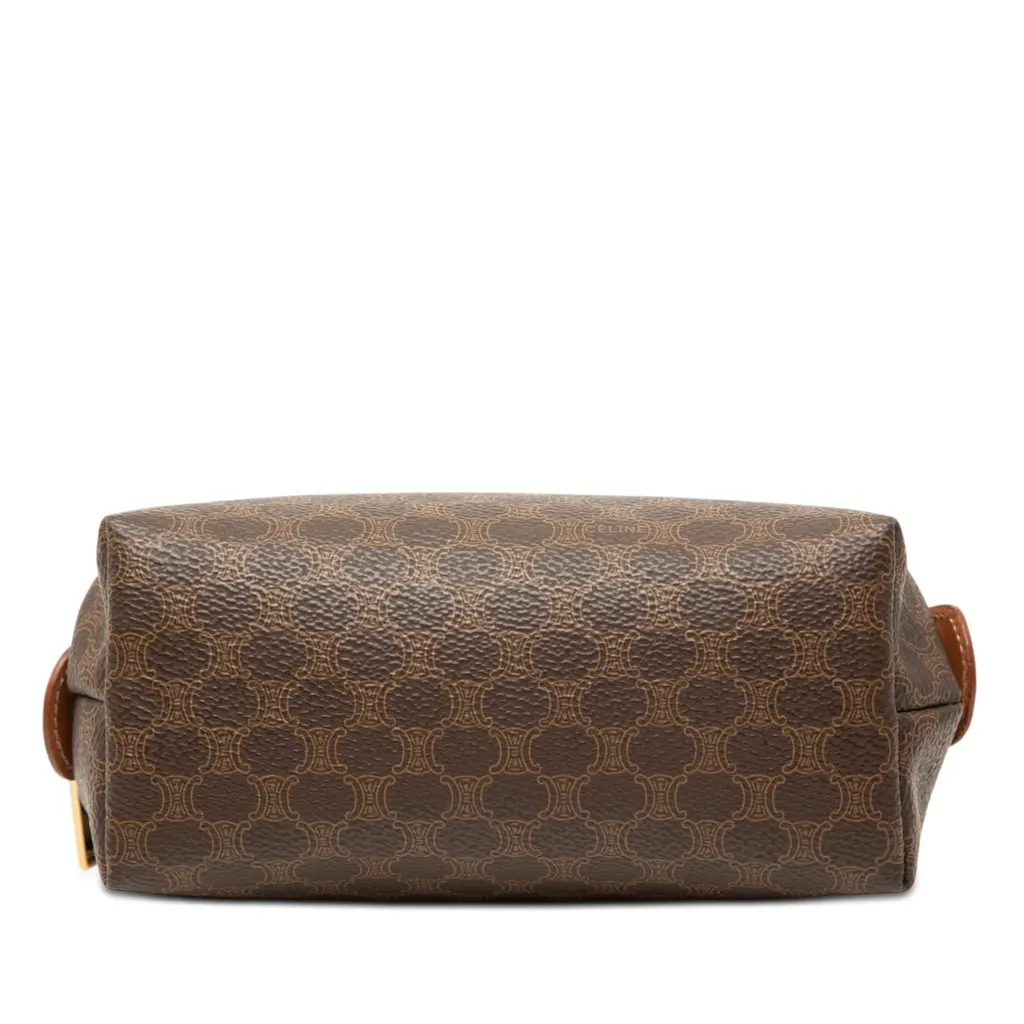 Celine Macadam Coated Canvas Cosmetic Pouch Brown Canvas Very good - Inside View