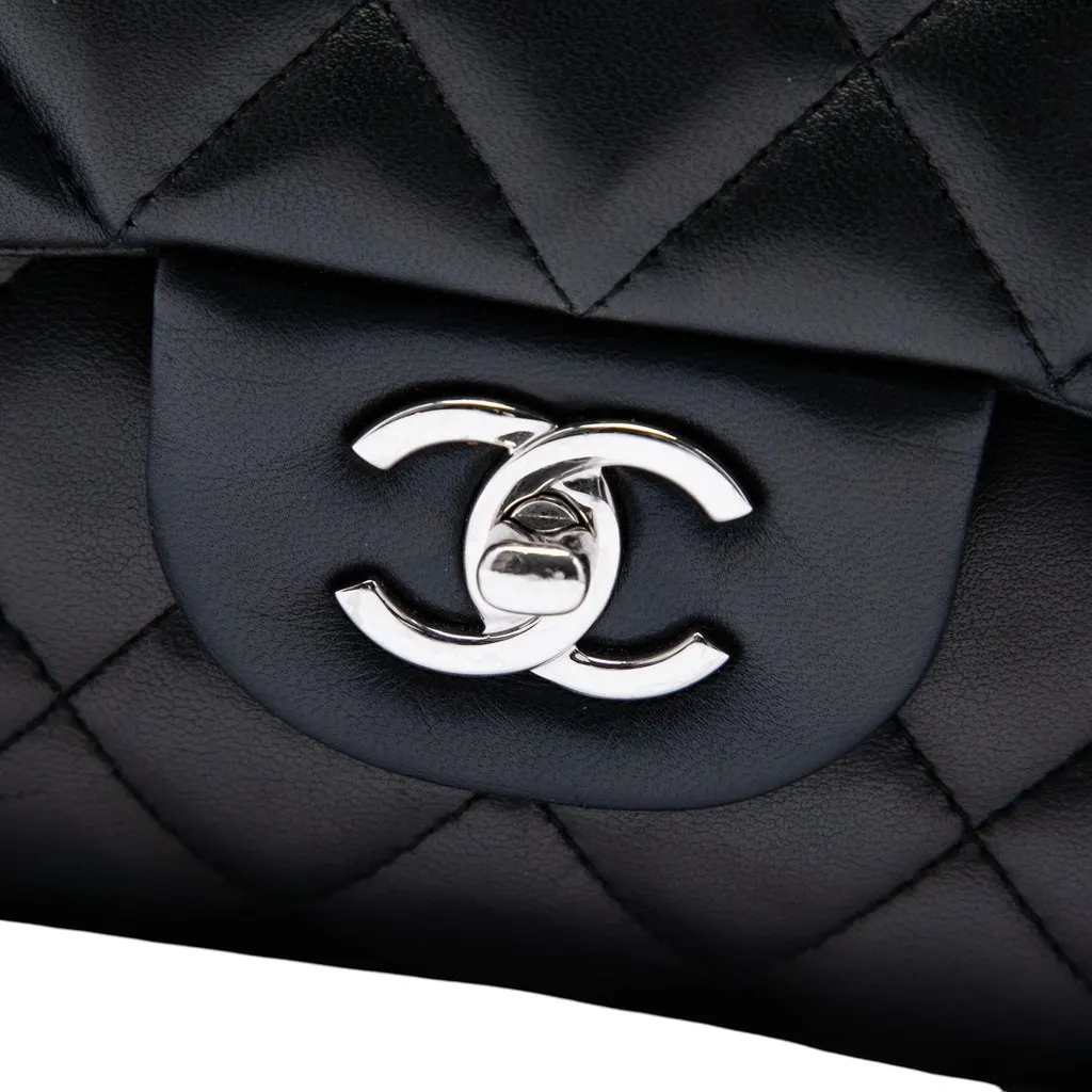 Chanel Jumbo Classic Lambskin Double Flap Black Leather Very good - Box View