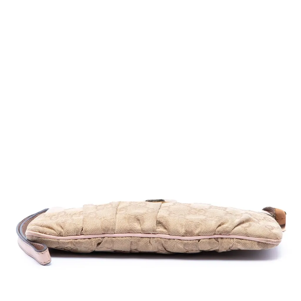 Gucci GG Canvas Abbey D Ring Wristlet Pouch Beige Very good - Inside View