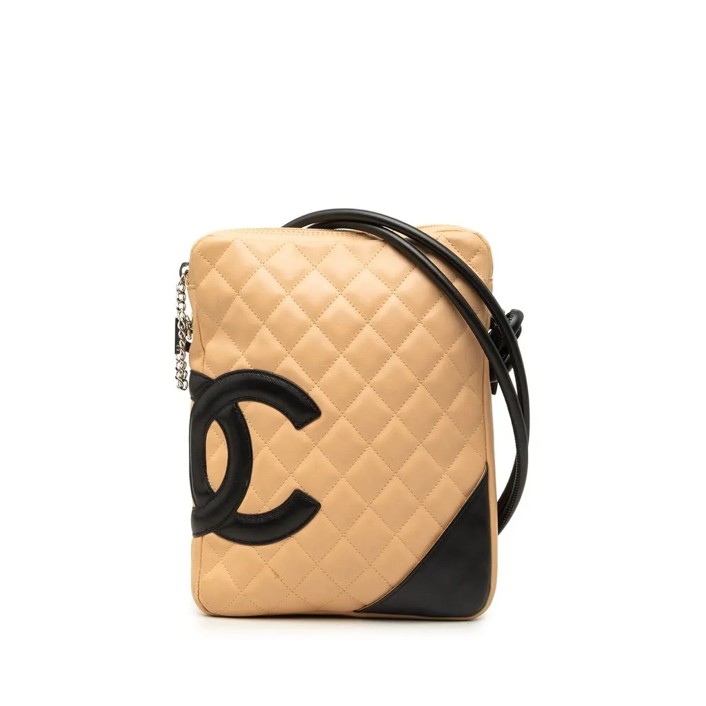 Chanel جلد الحمل Cambon Ligne حقيبة كروس