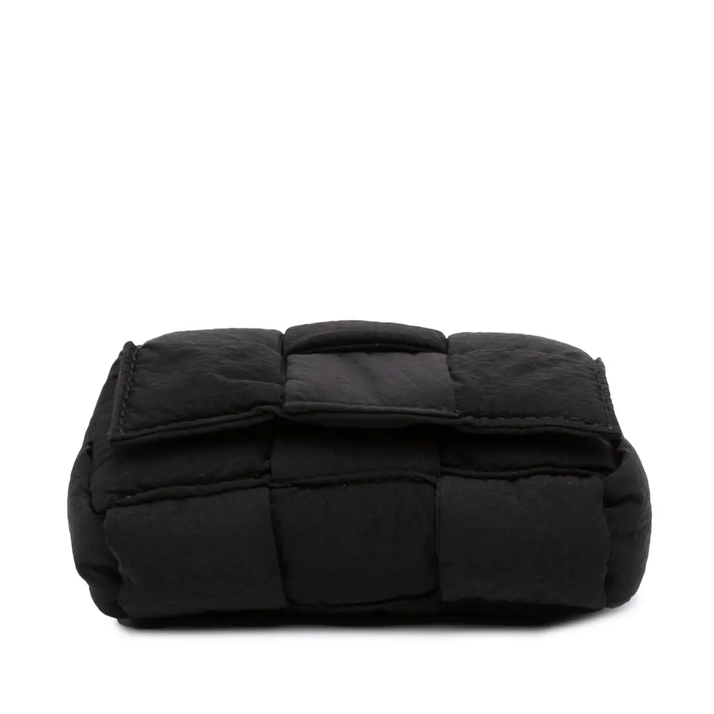Bottega Veneta Candy Nylon Intrecciato Padded Tech Cassette Crossbody Black Polyamide Very good - Inside View