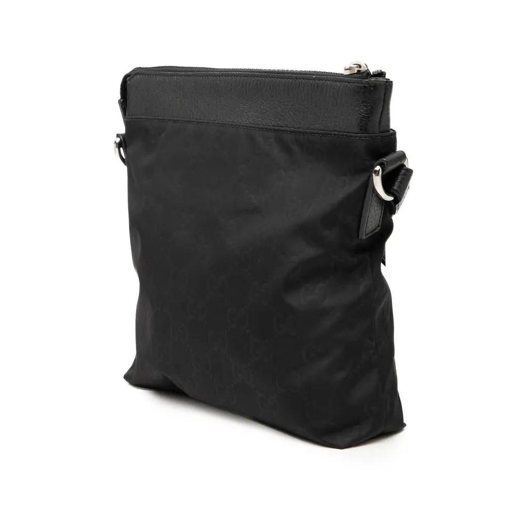 Gucci GG Nylon Crossbody Black Very good - Back View