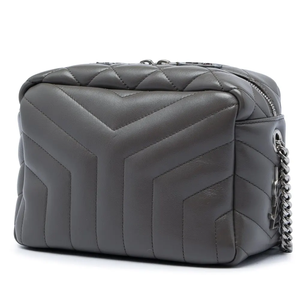 Saint Laurent Small Matelasse Calfskin LouLou Bowling Bag MultiColor Leather Very good - Back View