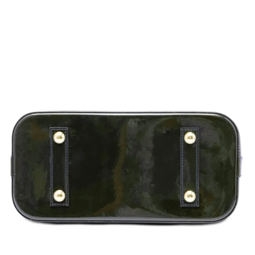Louis Vuitton Monogram Vernis Alma PM Green Leather Very good - Inside View