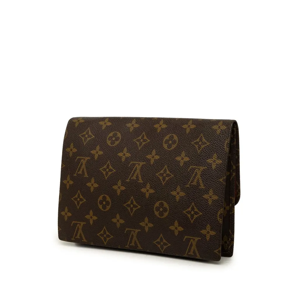Louis Vuitton Monogram Pochette Rabat 23 Brown Canvas Good - Back View
