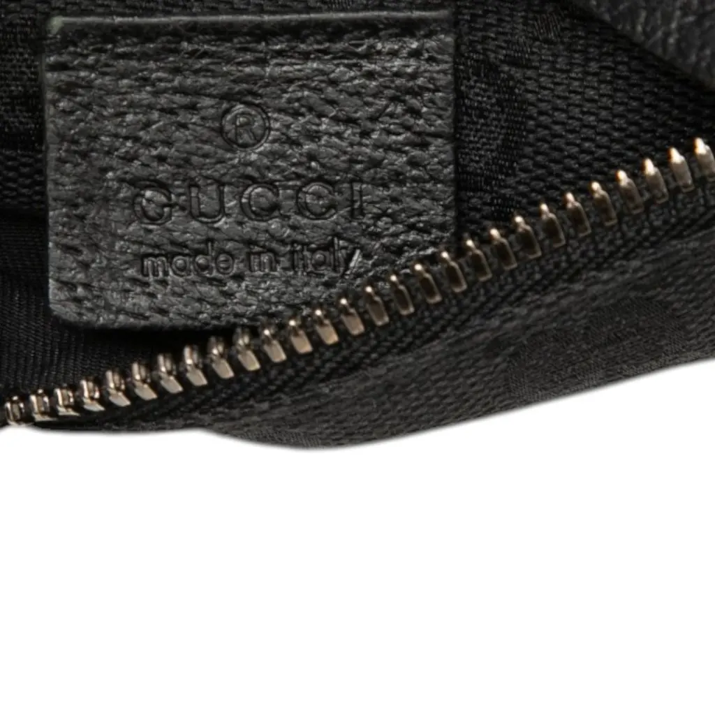 Gucci GG Canvas Double Pocket Belt Bag Black Very good - Box View