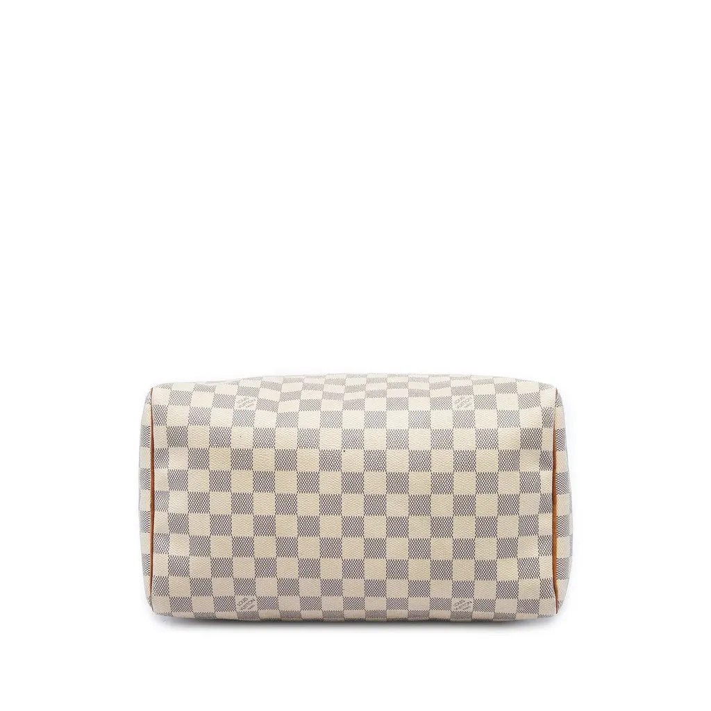 Louis Vuitton Damier Azur Speedy 30 White Canvas Very good - Inside View