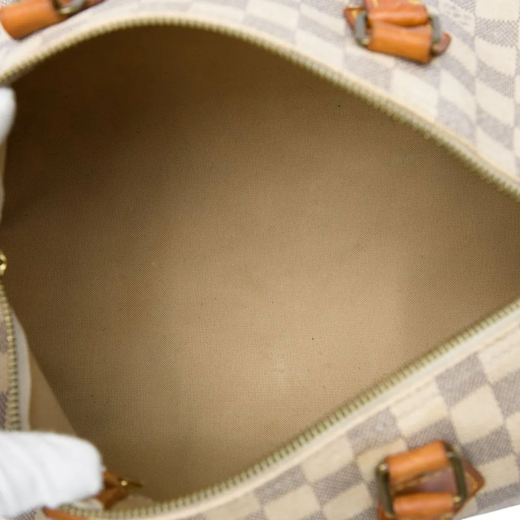 Louis Vuitton Damier Azur Speedy 30 White Canvas Very good - Model View