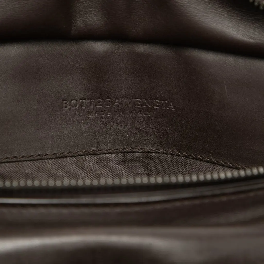 Bottega Veneta Intrecciato Trimmed Nappa Utility Belt Bag Brown Leather Very good - Box View