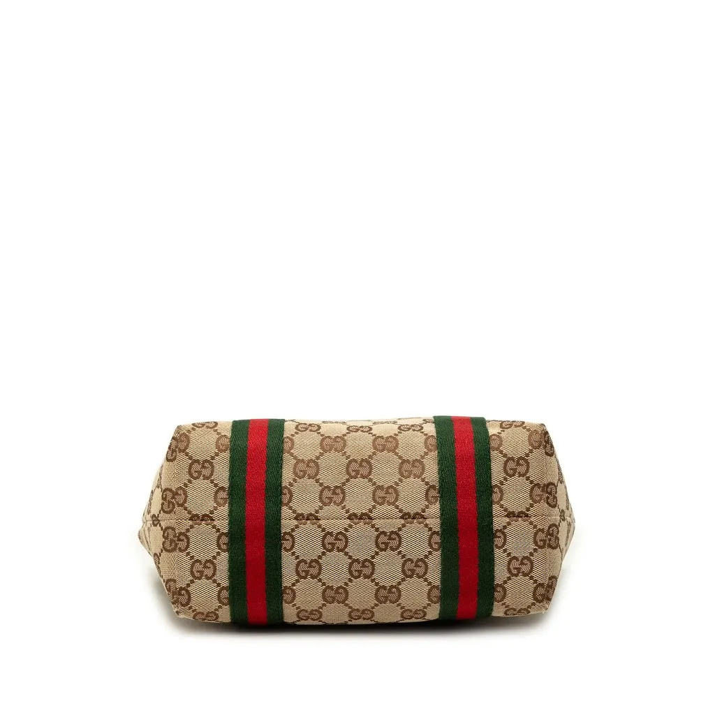 Gucci GG Canvas Jolicoeur Handbag Beige Canvas Very good - Inside View
