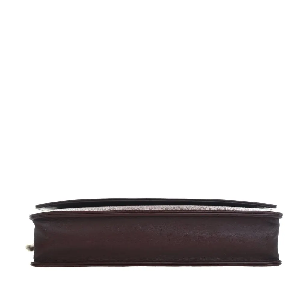 Chanel CC Caviar Wallet On Chain Red Leather Very good - Box View