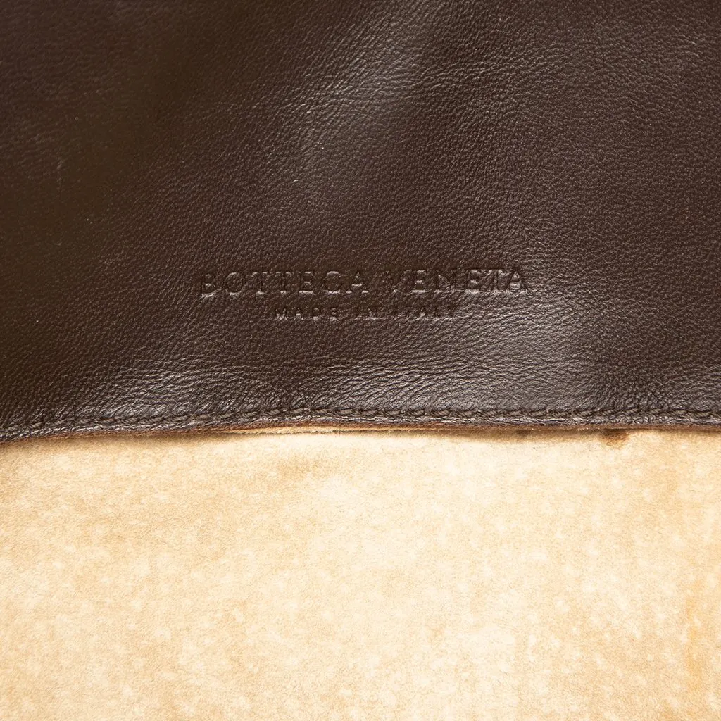 Bottega Veneta Medium Nappa Intrecciato Roma Tote Brown Leather Very good - Box View