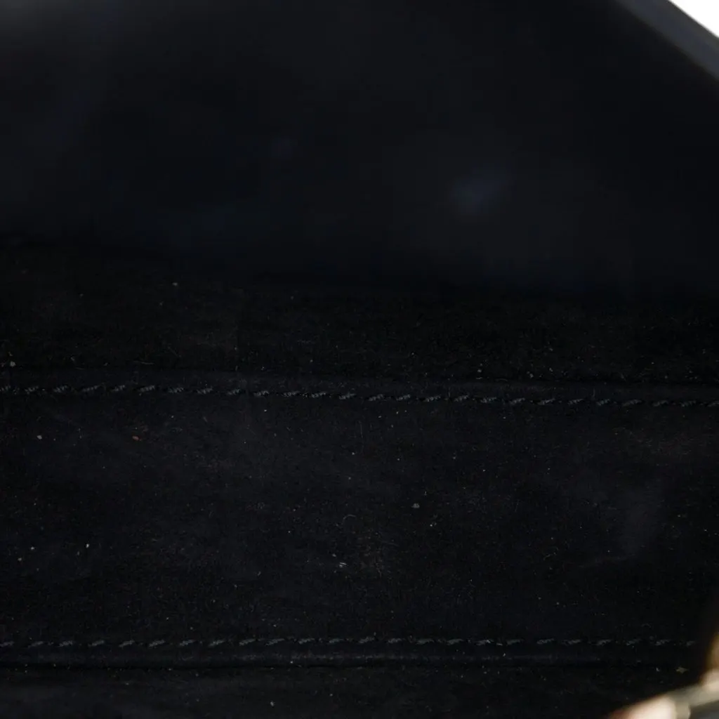 Dior Micro Lambskin Cannage Lady Dior Black Leather Very good - Model View