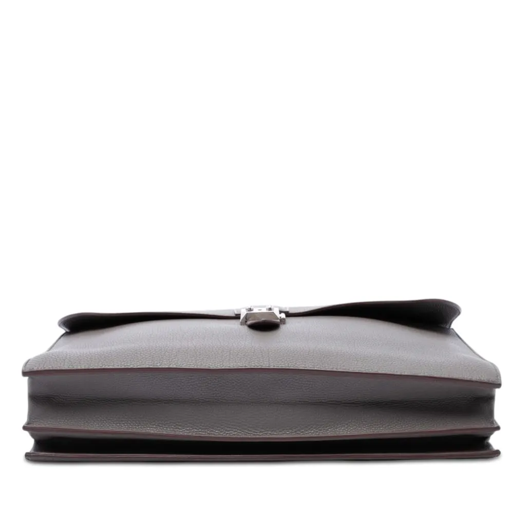 Hermès Togo Sac a Depeches 40 Brown Leather Very good - Inside View