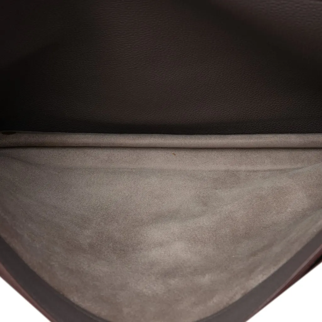 Hermès Togo Sac a Depeches 40 Brown Leather Very good - Model View